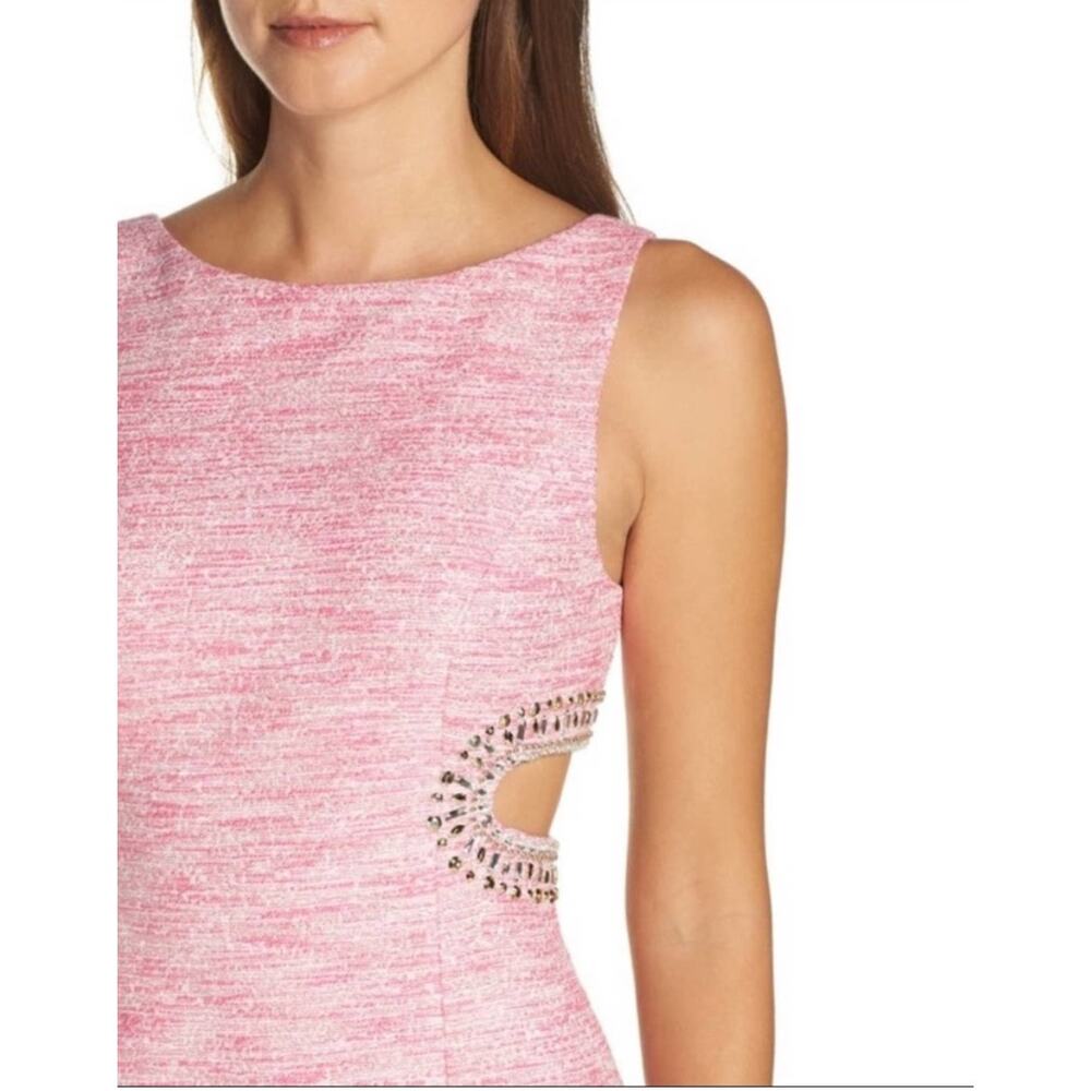 Lilly Pulitzer Catie Shift Pink Tropics Resort Boucle Dress Sz 10 Fairy sparkle - Picture 10 of 10